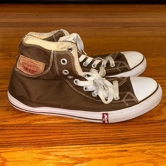 Levi\'s Men\'s Brown High-Top Sneakers Levi main image 3